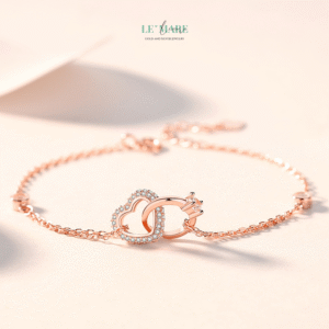 Vòng Tay Bạc Nữ Tâm Diệu BNVT41 Vòng Tay Bạc Nữ Tâm Diệu BNVT41 Le'mare Jewelry LMJ