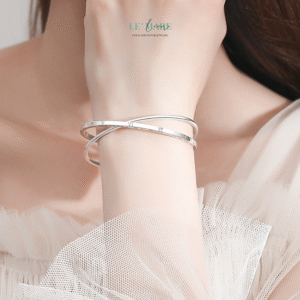 Vòng Tay Bạc Nữ Giao Tâm BNVT53 Le'mare Jewelry LMJ