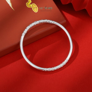 Vòng Tay Bạc Nữ Tâm Bạch Vân BNVT56 Vòng Tay Bạc Nữ Tâm Bạch Vân BNVT56 Le'mare Jewelry LMJ