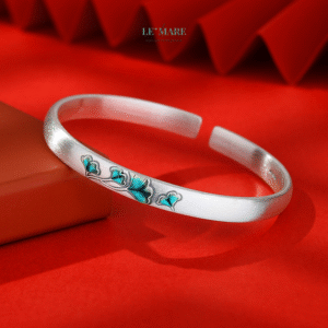 Vòng tay bạc nữ Bích Liên BNVT72 Vòng tay bạc nữ Bích Liên BNVT72 Le'mare Jewelry LMJ