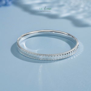 Vòng tay bạc nữ Tâm Kim Phúc BNVT74 Vòng tay bạc nữ Tâm Kim Phúc BNVT74 Le'mare Jewelry LMJ