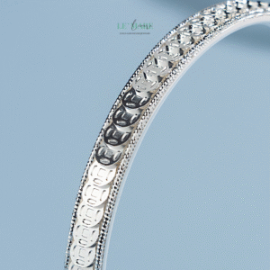 Vòng tay bạc nữ Tâm Kim Phúc BNVT74 Vòng tay bạc nữ Tâm Kim Phúc BNVT74 Le'mare Jewelry LMJ