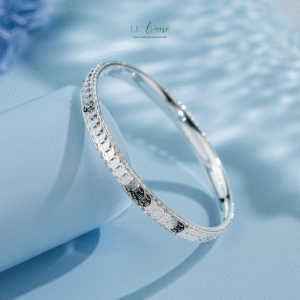 Vòng tay bạc nữ Tâm Kim Phúc BNVT74 Vòng tay bạc nữ Tâm Kim Phúc BNVT74 Le'mare Jewelry LMJ