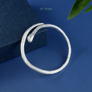 Vòng tay bạc nữ Xà Ảnh BNVT78 Vòng tay bạc nữ Xà Ảnh BNVT78 Le'mare Jewelry LMJ