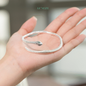 Vòng tay bạc nữ Xà Ảnh BNVT78 Vòng tay bạc nữ Xà Ảnh BNVT78 Le'mare Jewelry LMJ