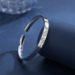 Vòng Tay Bạc Nữ Tước Diễm Liên BNVT80 Le'mare Jewelry LMJ