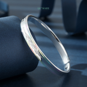 Vòng tay bạc nữ Ánh Kim – Mắt Xích Nữ Tính BNVT84 Vòng tay bạc nữ Ánh Kim – Mắt Xích Nữ Tính BNVT84 Le'mare Jewelry LMJ