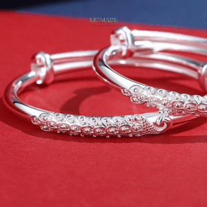 Vòng Tay Bạc Nữ – Công Tâm Duyên BNVT85 Vòng Tay Bạc Nữ – Công Tâm Duyên BNVT85 Le'mare Jewelry LMJ