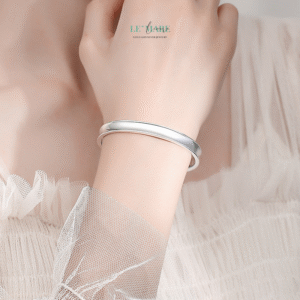 Vòng Tay Bạc Nữ Bạch Phong – Tinh Giản Thanh Tao, Khơi Gợi Vẻ Đẹp Thuần Khiết BNVT88 Le'mare Jewelry LMJ