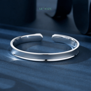 Vòng Tay Bạc Nữ Bạch Phong – Tinh Giản Thanh Tao, Khơi Gợi Vẻ Đẹp Thuần Khiết BNVT88 Le'mare Jewelry LMJ