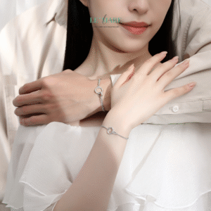 Vòng tay bạc đôi Đan Quang BNVT64 Vòng tay bạc đôi Đan Quang BNVT64 Le'mare Jewelry LMJ