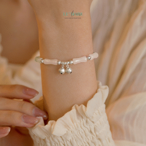 Vòng Tay Ngọc Bích Nữ Bích Trúc Thiền Tâm BNVT92 Le'mare Jewelry LMJ