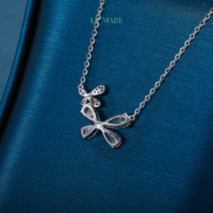 Dây chuyền bạc nữ Song Điệp – Khi hai cánh mộng cùng bay BNDC98 Dây chuyền bạc nữ Song Điệp – Khi hai cánh mộng cùng bay BNDC98 Le'mare Jewelry LMJ
