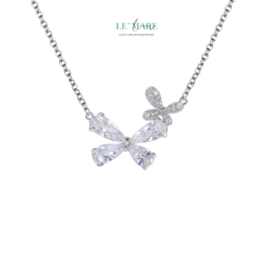 Dây chuyền bạc nữ Song Điệp – Khi hai cánh mộng cùng bay BNDC98 Dây chuyền bạc nữ Song Điệp – Khi hai cánh mộng cùng bay BNDC98 Le'mare Jewelry LMJ