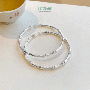 Trúc Ân – Vòng Tay Bạc Nữ Mang Hình Bóng Cân Trúc và Lòng Tri Ân Lặng Thầm BNVT105 Le'mare Jewelry LMJ