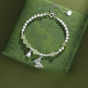 vòng tay ngọc bích nữ Thanh Điệp – Khúc nhạc ngọc bích giữa vườn hoa thanh xuân BNVT59 vòng tay ngọc bích nữ Thanh Điệp – Khúc nhạc ngọc bích giữa vườn hoa thanh xuân BNVT59 Le'mare Jewelry LMJ