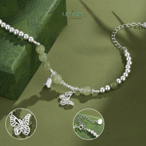 vòng tay ngọc bích nữ Thanh Điệp – Khúc nhạc ngọc bích giữa vườn hoa thanh xuân BNVT59 vòng tay ngọc bích nữ Thanh Điệp – Khúc nhạc ngọc bích giữa vườn hoa thanh xuân BNVT59 Le'mare Jewelry LMJ