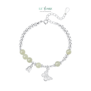 vòng tay ngọc bích nữ Thanh Điệp – Khúc nhạc ngọc bích giữa vườn hoa thanh xuân BNVT59 vòng tay ngọc bích nữ Thanh Điệp – Khúc nhạc ngọc bích giữa vườn hoa thanh xuân BNVT59 Le'mare Jewelry LMJ