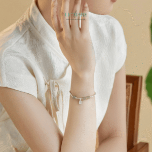 Vòng tay ngọc bích nữ "Lục An" – Ngọc bích của an lành và may mắn BNVT68 Le'mare Jewelry LMJ