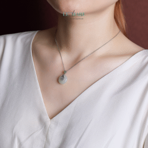 Dây chuyền ngọc bích nữ "Tịch Minh" – Ánh trăng trong tim người giữ lặng BNDC100 Dây chuyền ngọc bích nữ "Tịch Minh" – Ánh trăng trong tim người giữ lặng BNDC100 Le'mare Jewelry LMJ