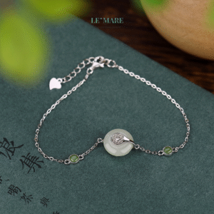 Dây chuyền ngọc bích nữ "Tịch Minh" – Ánh trăng trong tim người giữ lặng BNDC100 Dây chuyền ngọc bích nữ "Tịch Minh" – Ánh trăng trong tim người giữ lặng BNDC100 Le'mare Jewelry LMJ