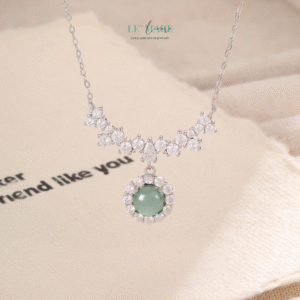 Dây chuyền ngọc bích nữ Dương Hoa – Hoa của mặt trời, sắc ngọc của người thương BNDC96 Dây chuyền ngọc bích nữ Dương Hoa – Hoa của mặt trời, sắc ngọc của người thương BNDC96 Le'mare Jewelry LMJ