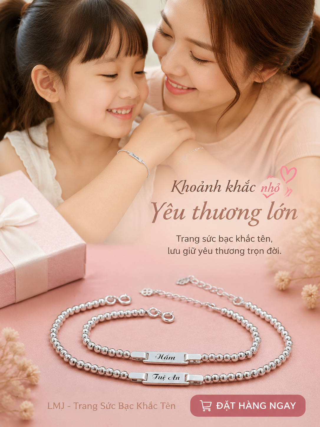 Nhẫn Bạc Ta Khắc Tên Theo Yêu Cầu - Quà Tặng Ý Nghĩa Nhẫn bạc khắc tên Lemare