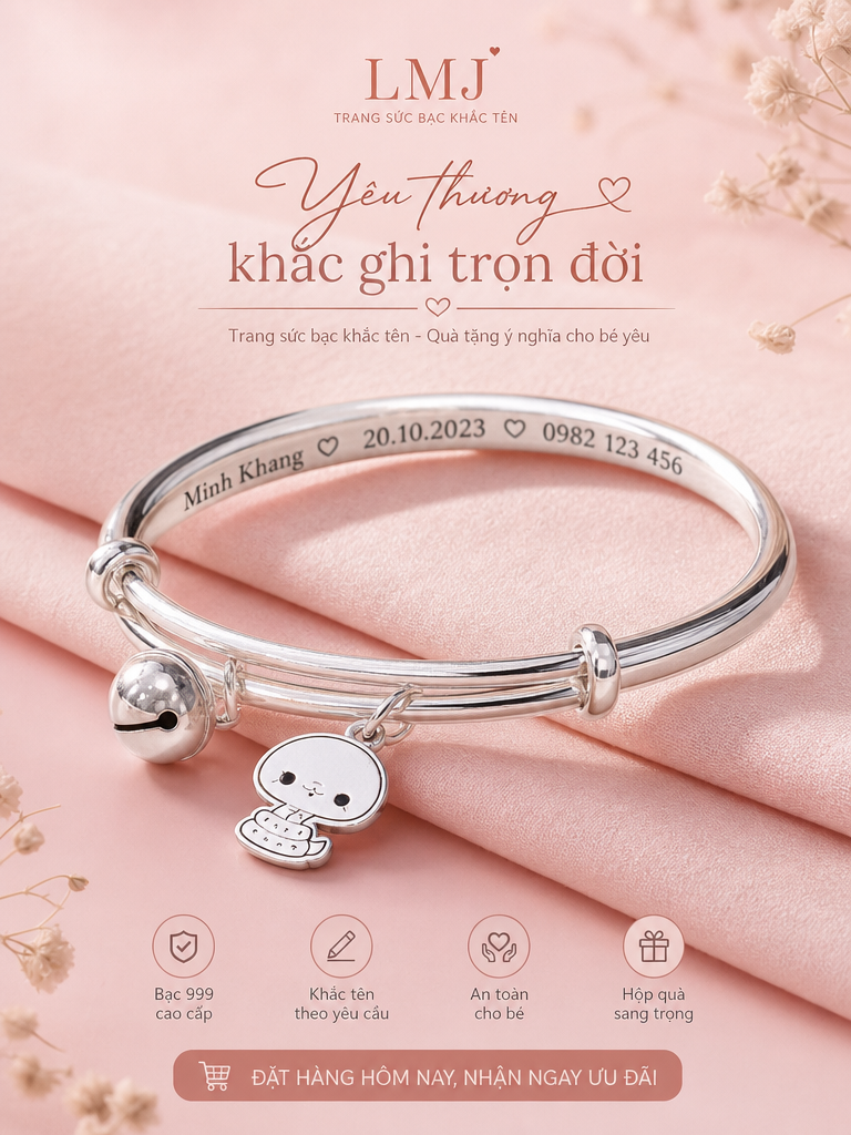 Nhẫn Bạc Khắc Tên Theo Yêu Cầu Cho Nữ Đẹp Độc Đáo Nhẫn bạc khắc tên Lemare