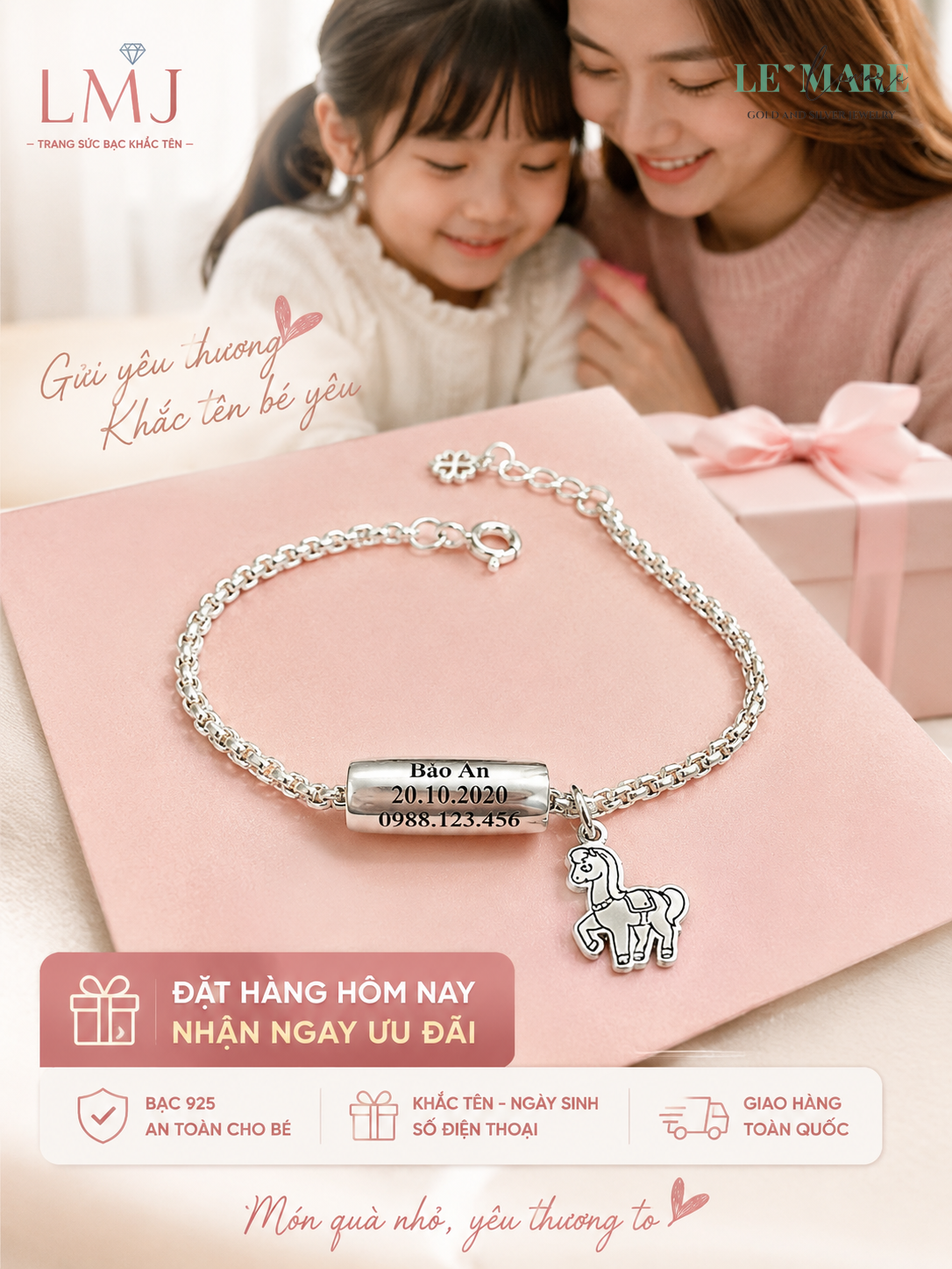 Nhẫn Đôi Bạc Khắc Tên Giá Rẻ - Top 5 Mẫu 2024 Trang sức bạc - Hình ảnh 1