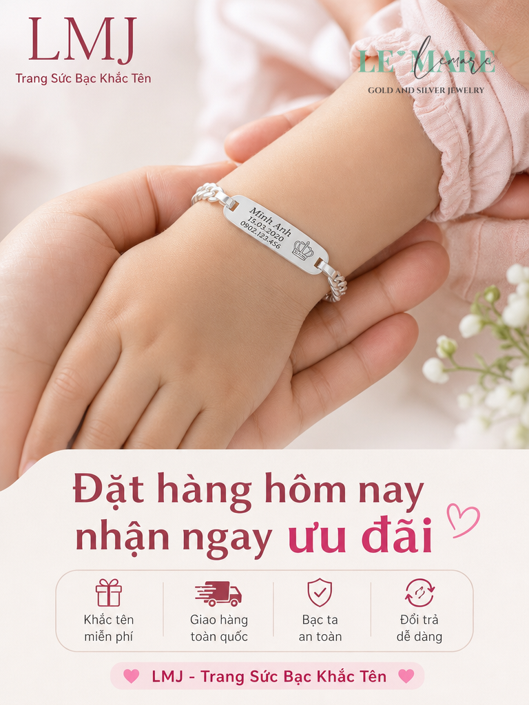 Nhẫn Bạc Ta Khắc Tên Theo Yêu Cầu - Top 5 Mẫu 2024 Trang sức bạc - Hình ảnh 3