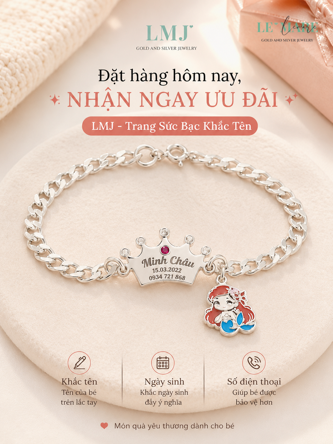 Dây Chuyền Bạc Lemare Khắc Tên - Top 5 Mẫu Đẹp 2024 Trang sức bạc - Hình ảnh 1
