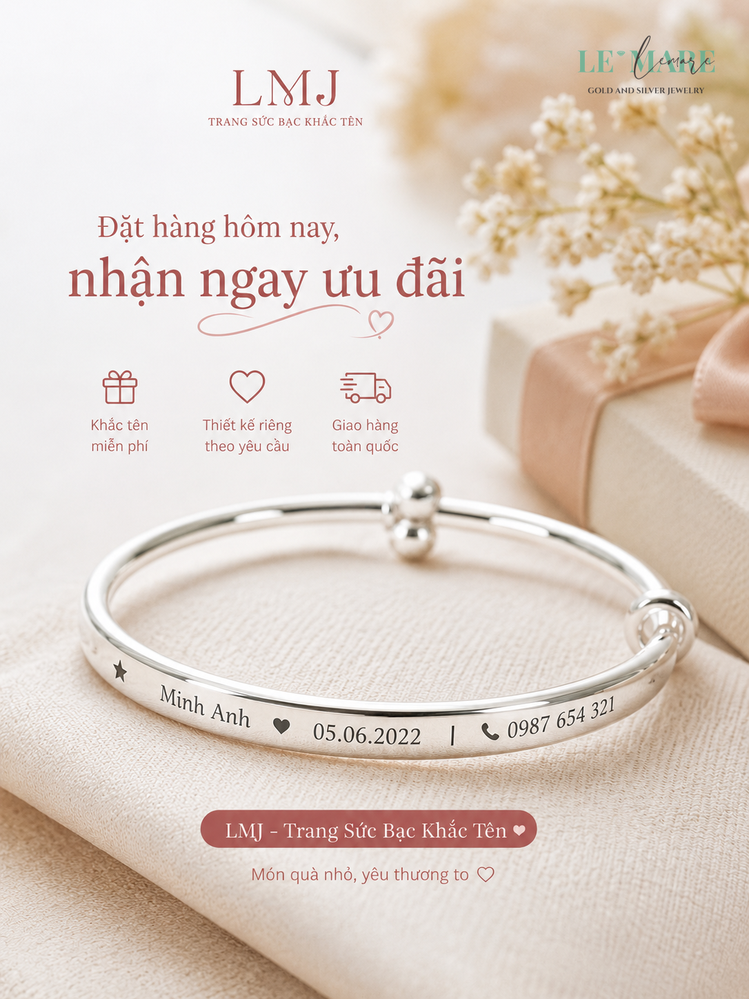 Nhẫn Bạc Khắc Tên Cho Bé - Top 5 Mẫu Đẹp 2025 nhẫn bạc khắc tên cho bé - hinh 3