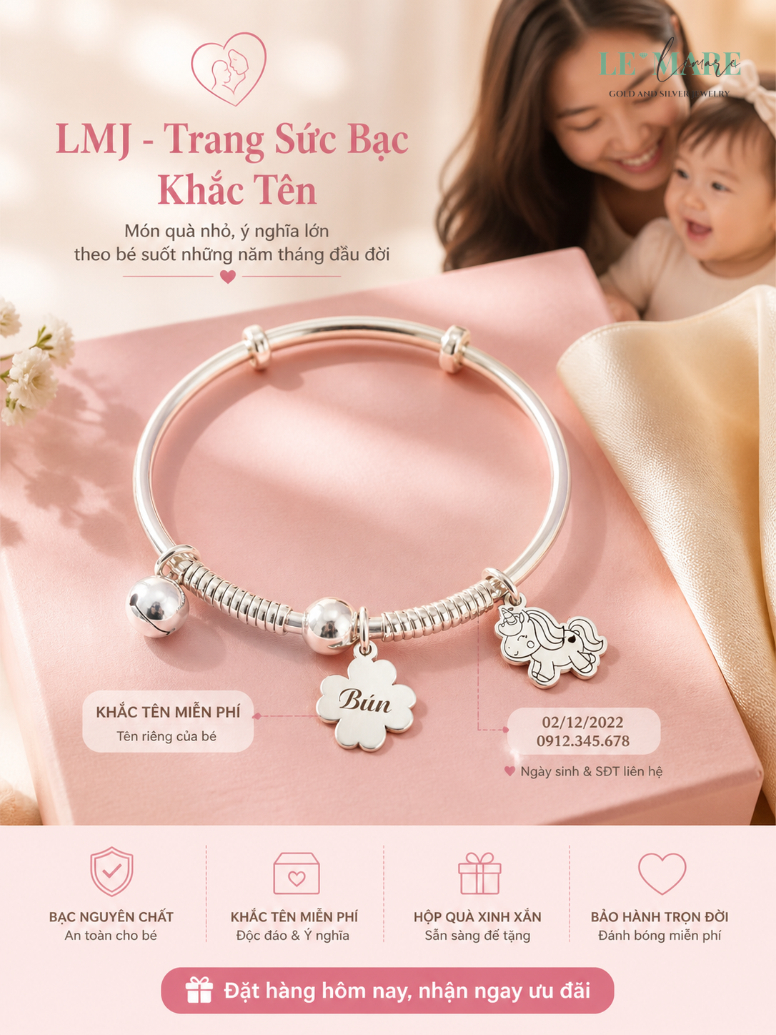 Trang sức ngọc bọc bạc khắc tên theo yêu cầu - Trang Sức trang sức ngọc bọc bạc khắc tên theo yêu cầu - hinh 1