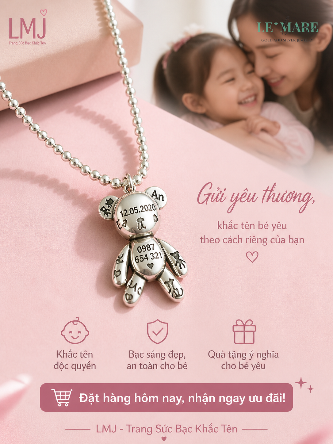 Trang sức ngọc bọc bạc khắc tên theo yêu cầu - Trang Sức trang sức ngọc bọc bạc khắc tên theo yêu cầu - hinh 3