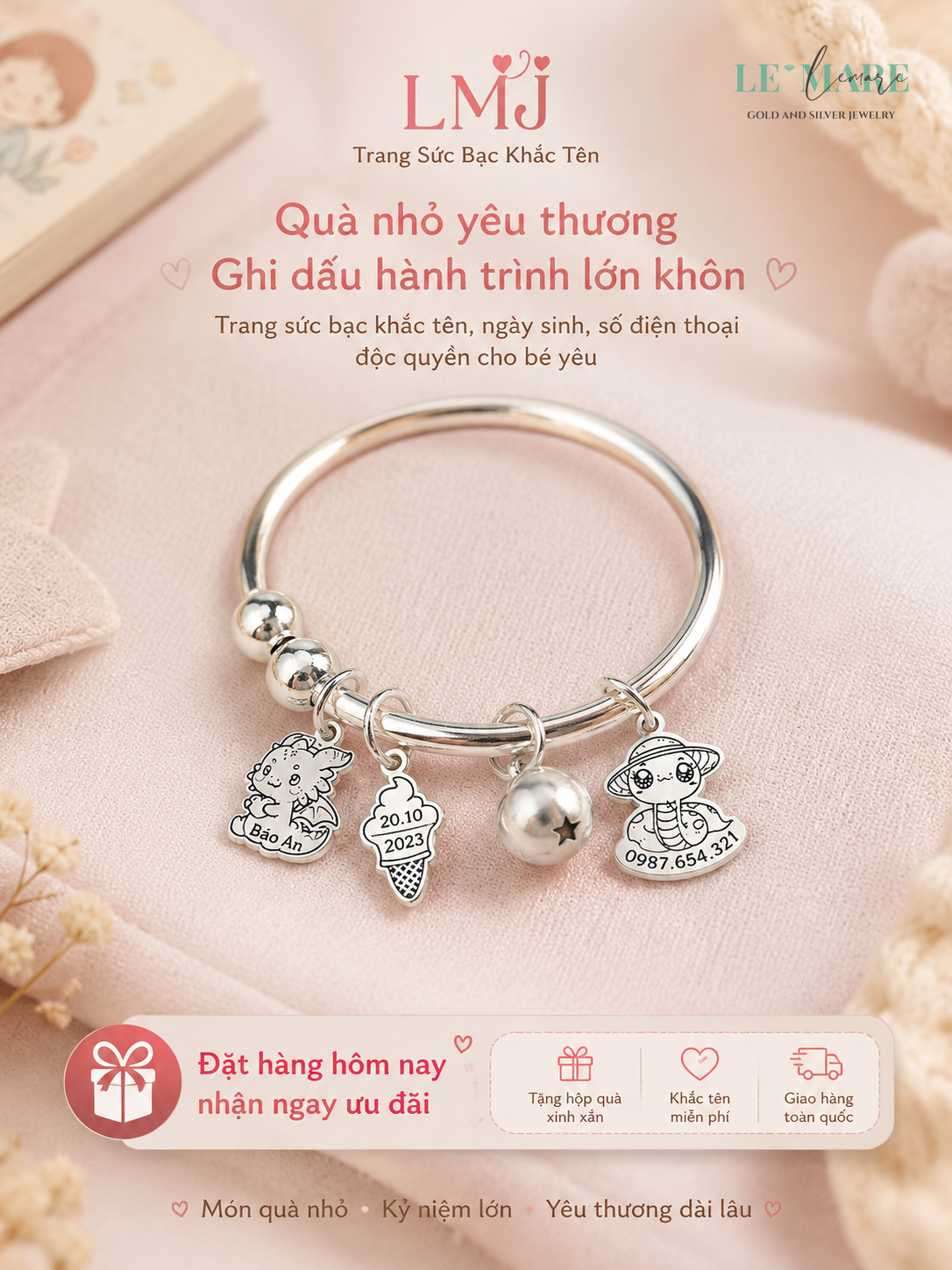 Trang sức bạc khắc tên trẻ em TP.HCM - Trang Sức Bạc Khắc trang sức bạc khắc tên trẻ em TP.HCM - hinh 2