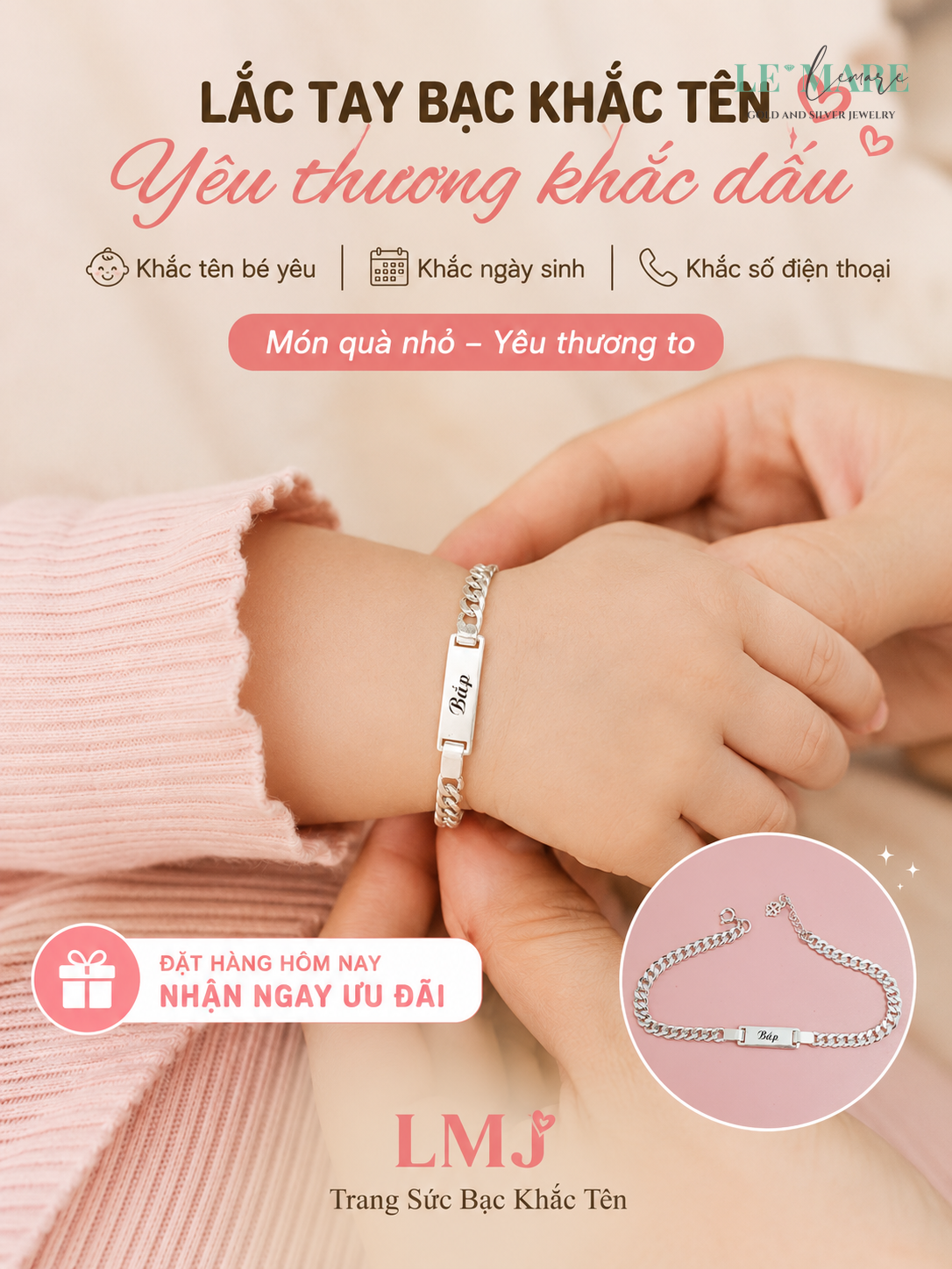Dây chuyền bạc khắc tên bé trai - Top 5 mẫu 2026 dây chuyền bạc khắc tên bé trai - hinh 4