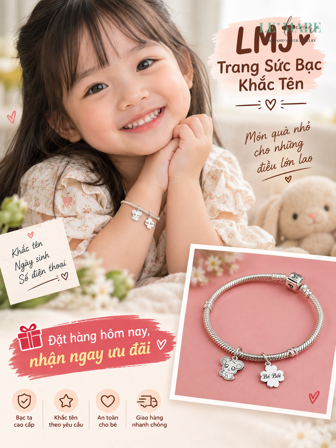 Dây chuyền bạc khắc tên theo yêu cầu - Top 5 mẫu 2024 Trang sức bạc - Hình ảnh 1